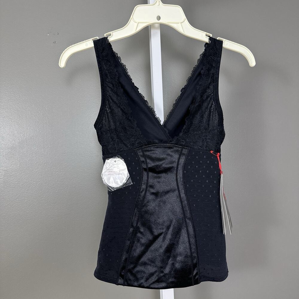 Scandale Sirene Collection The Cami Shaper Camisole SC015 0005 Black Small NWT